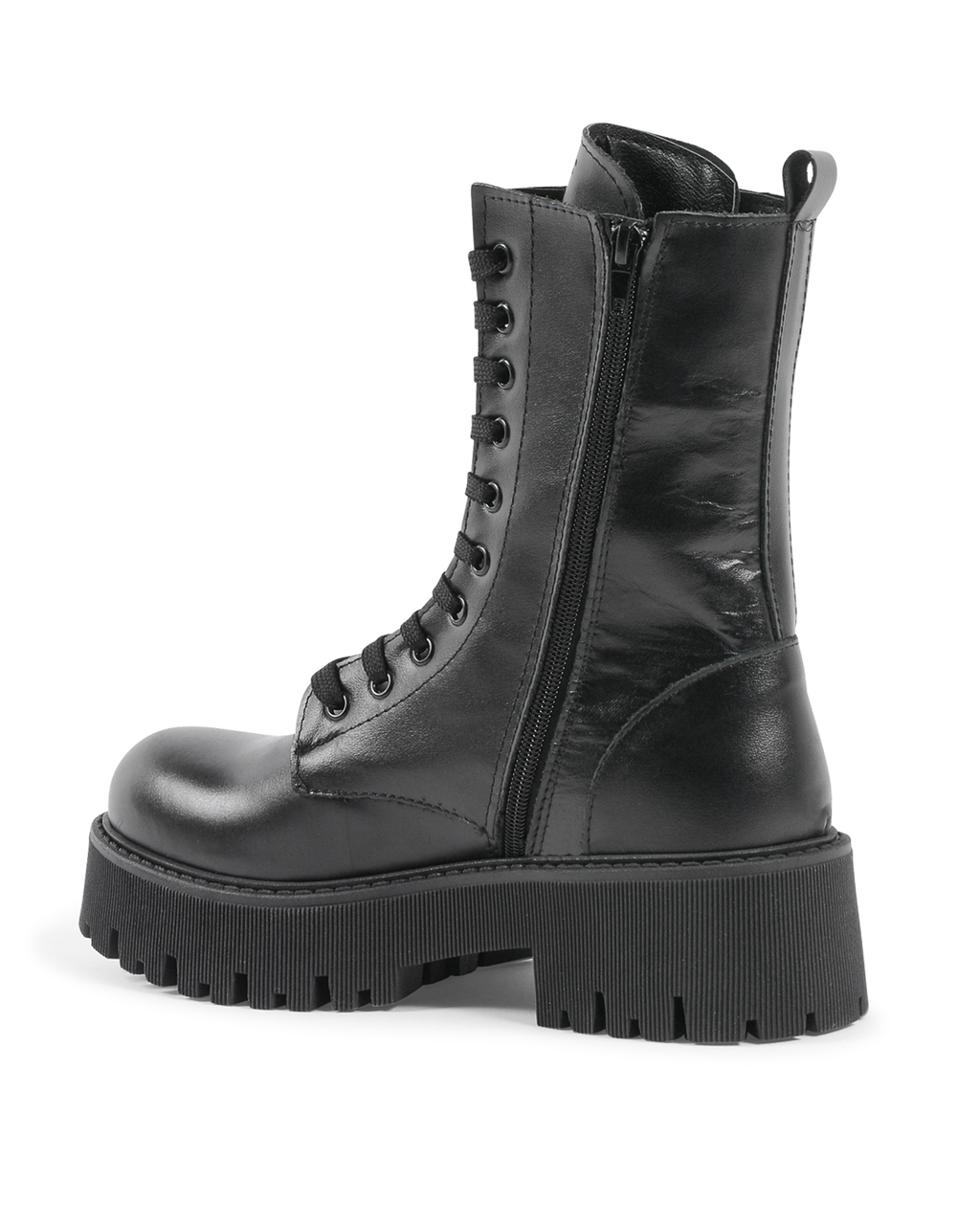 19V69 Italia Womens Short Boot Black 10-V VITELLO NERO