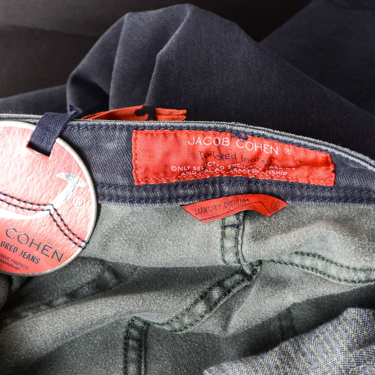 Jeans da uomo Jacob Cohen J688 blu scuro