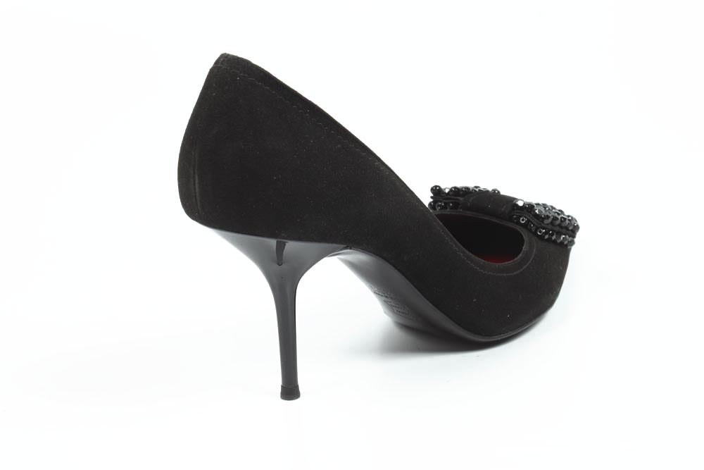 Décolleté da donna Sebastian Milano S2963SL CAMOSCIO NERO+JAIS NERI