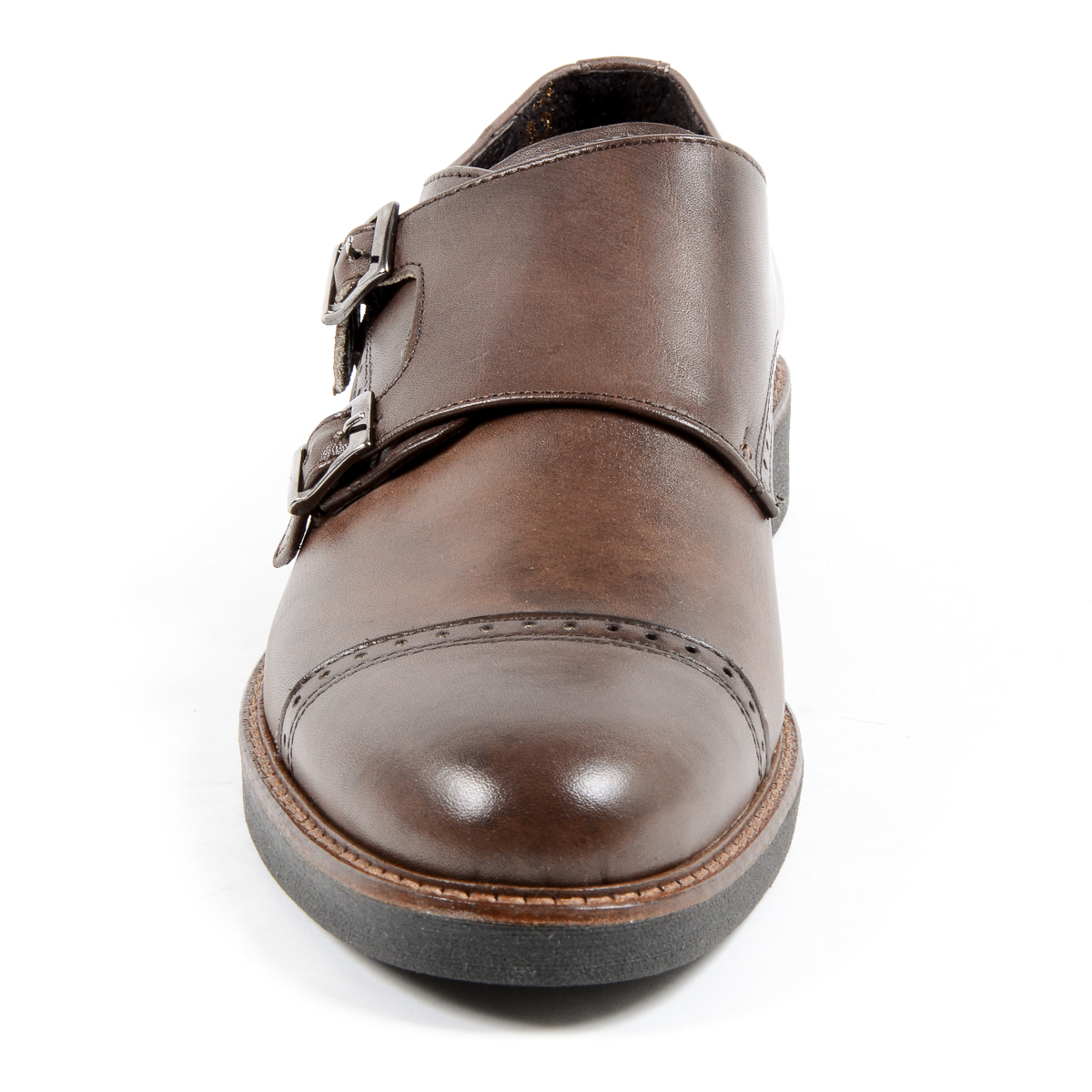 Andrew Charles Scarpe da uomo con cinturino Monk Marrone KURT