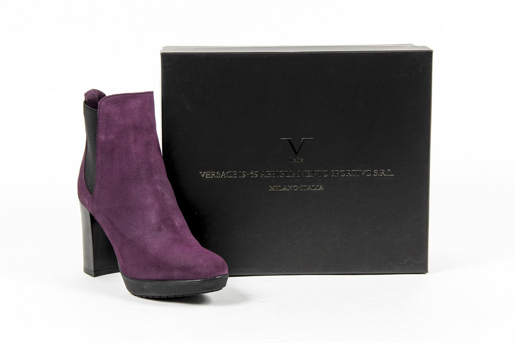 Stivaletto Donna V 1969 Italia C22 CAMOSCIO VIOLA