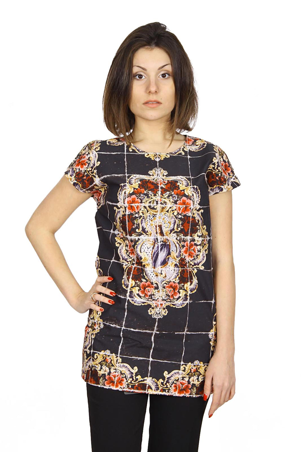 Dolce & Gabbana top da donna a manica corta F7Q08T FP5J9 X0800