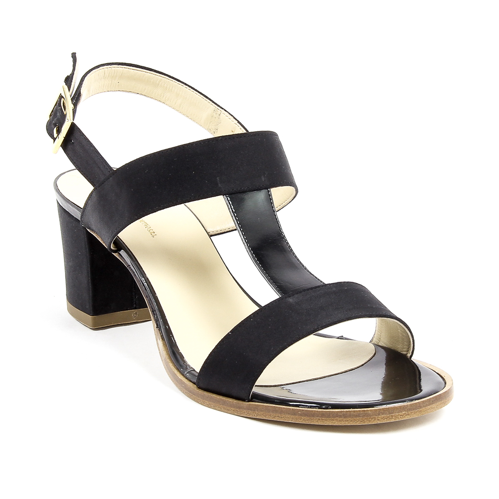 V 1969 Italia Sandalo Donna Nero PERLA