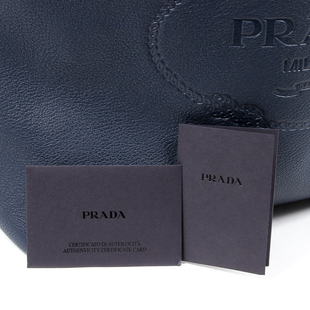 Borsa a mano Prada da donna 1BG100 UWL F0216 BALTICO VIT DAINO