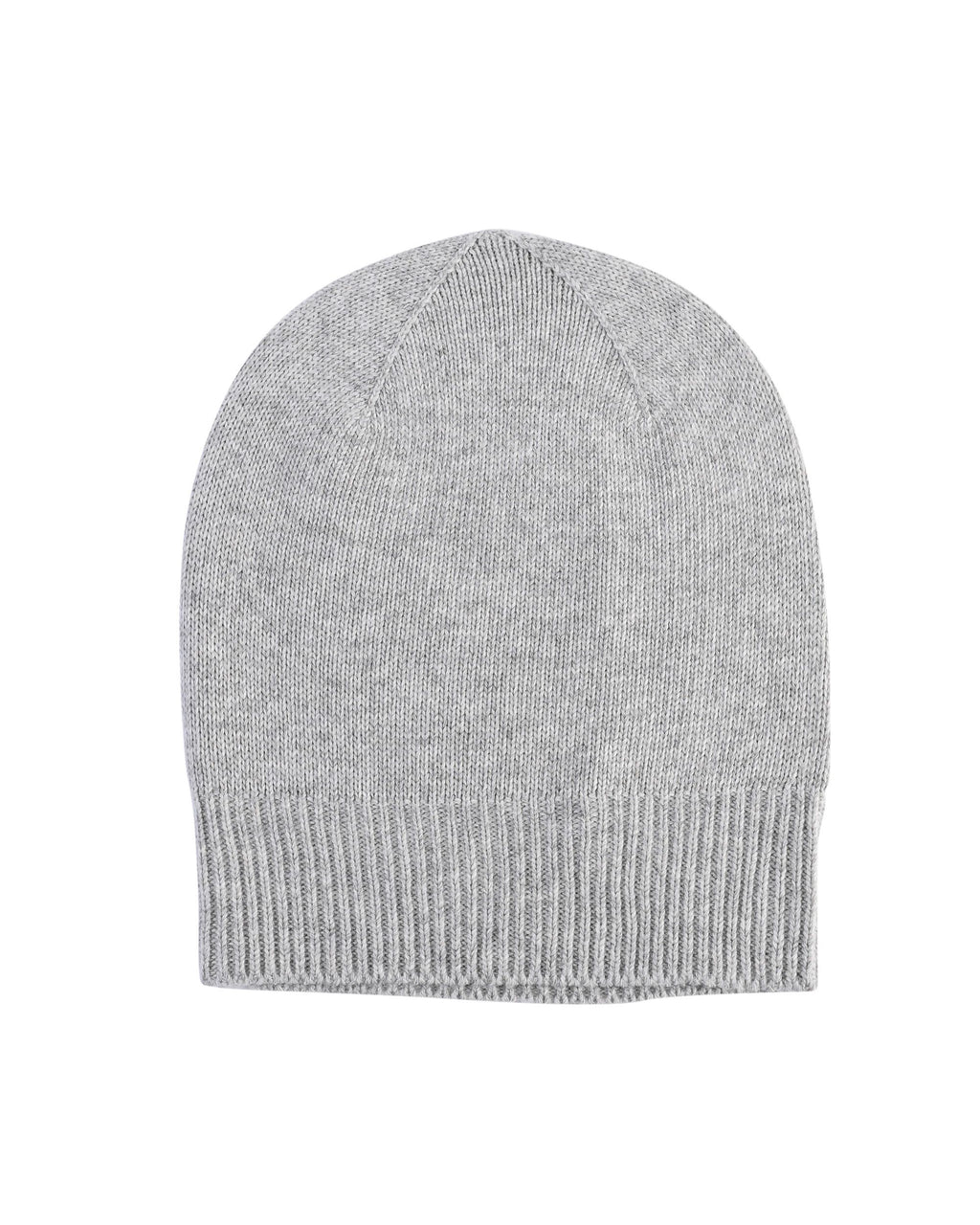Berretto con risvolto da donna in cashmere Crown of Edinburgh COE 0048 GRIGIO PERLA