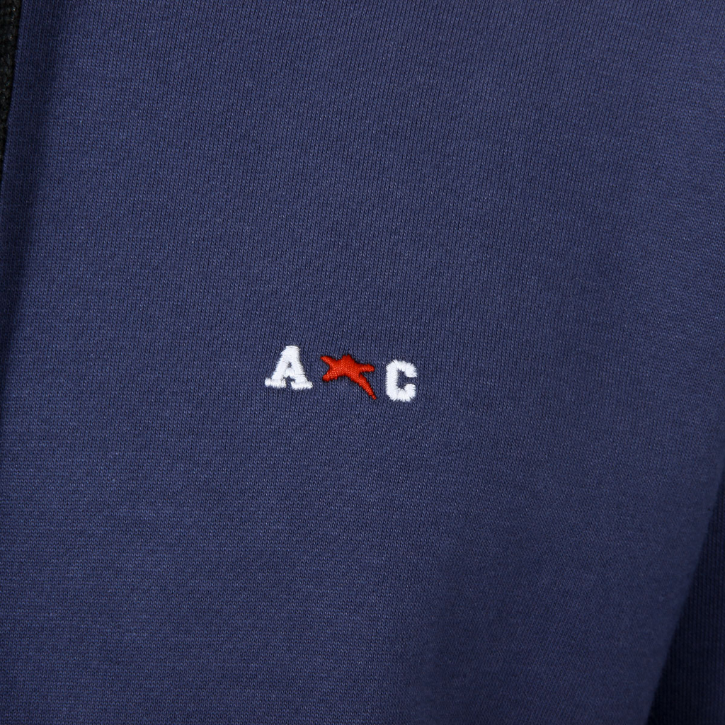 Felpa con cappuccio da uomo Andrew Charles a maniche lunghe e scollo tondo, blu FIFI