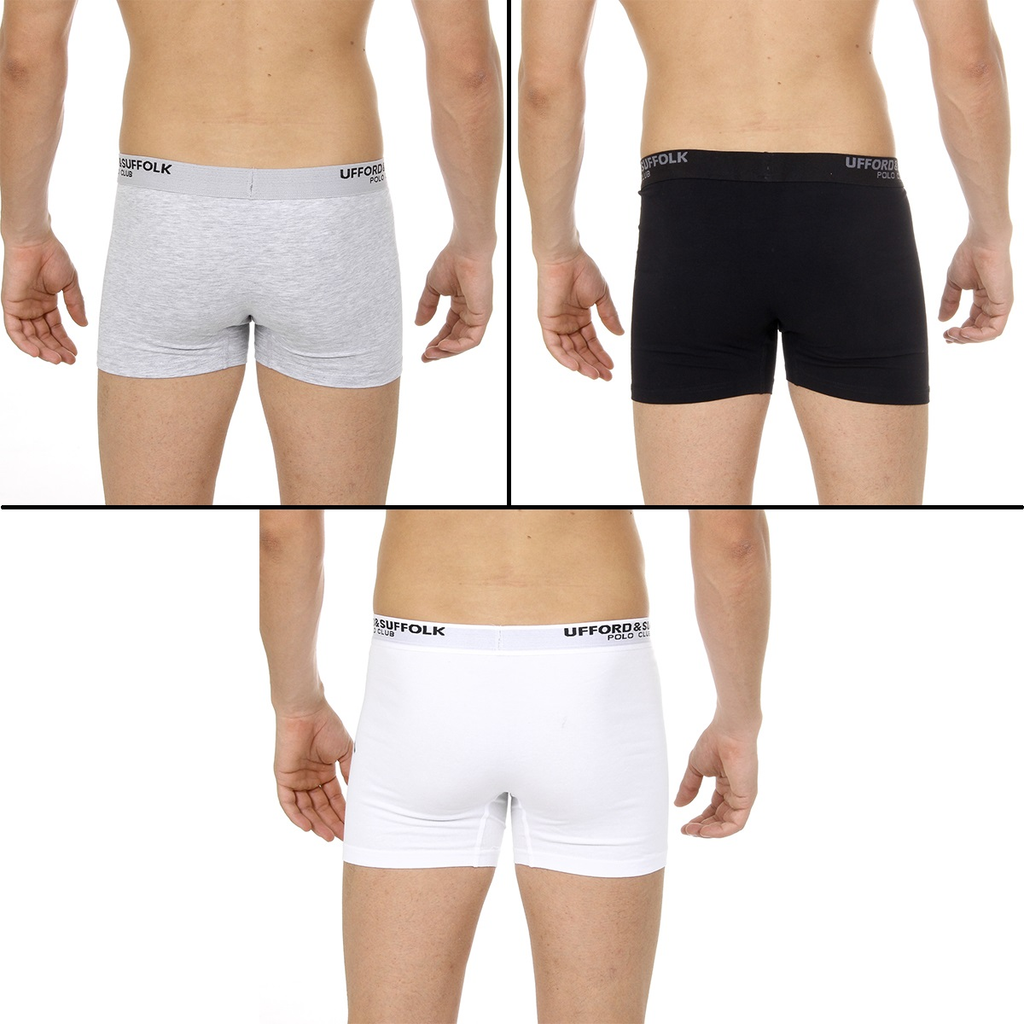 Boxer da uomo Ufford & Suffolk Polo Club, confezione da tre, colore: US300