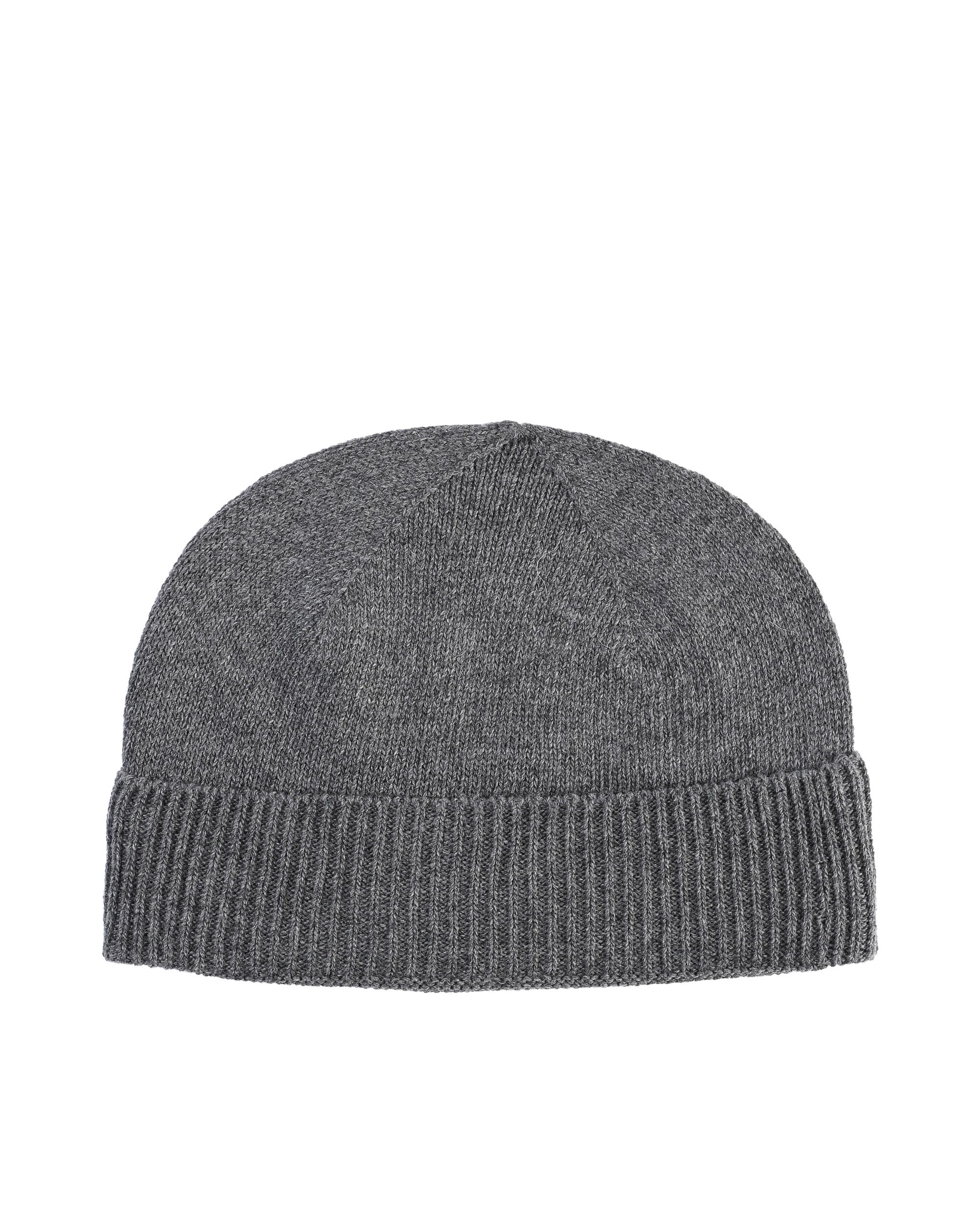 Berretto classico da donna in cashmere Crown of Edinburgh COE 004 GRIGIO