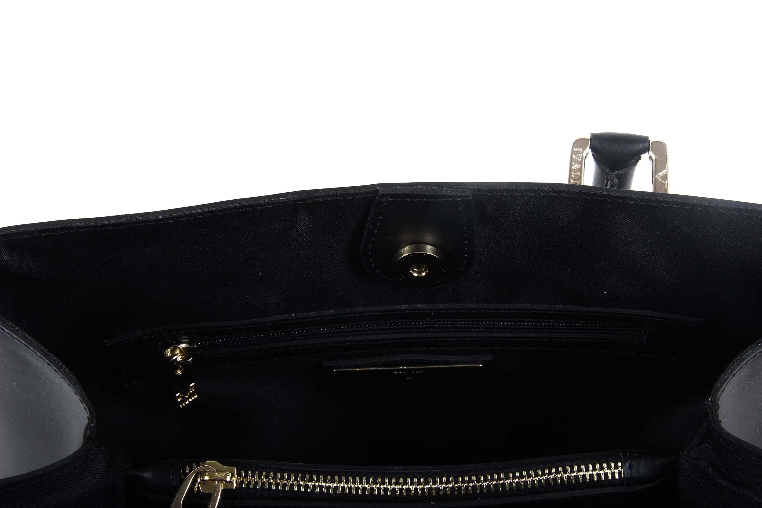 V 1969 Italia Womens Handbag G550-52 RUGA NERO