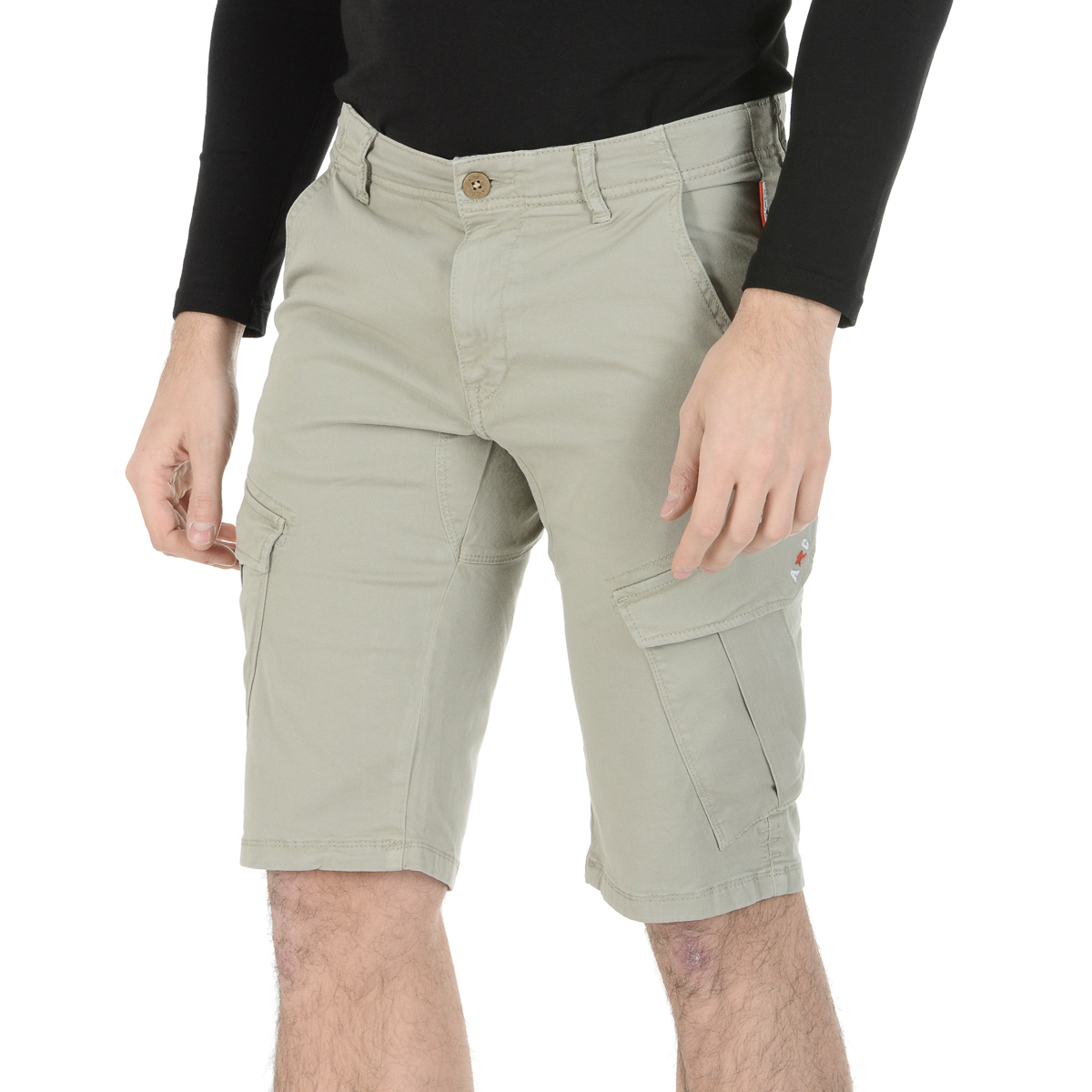 Andrew Charles Pantaloncini da uomo color talpa JAKO