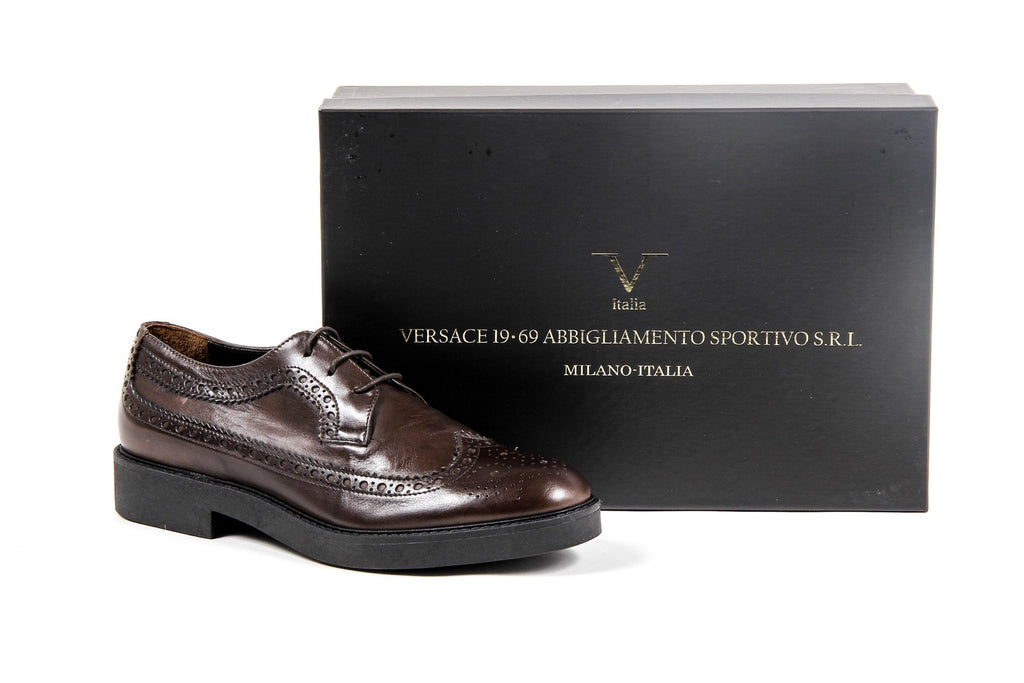 Scarpa Brogue Donna V 1969 Italia B1670 VITELLO T. MORO COCCO