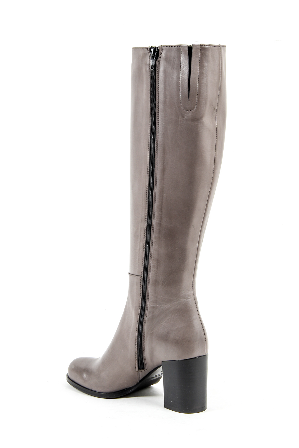 V 1969 Italia Stivaletto con tacco da donna grigio AFFRETTATI