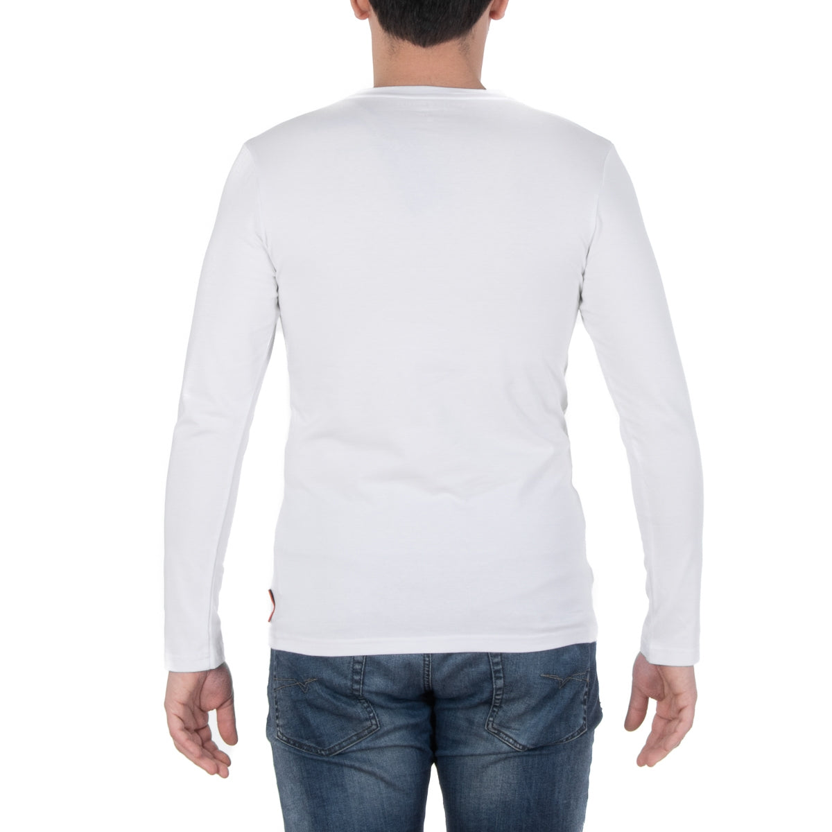 Andrew Charles By Andy Hilfiger T-shirt uomo LS TS160 031002 SELMA WHITE 003