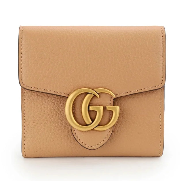 Portafoglio in pelle con logo GG
