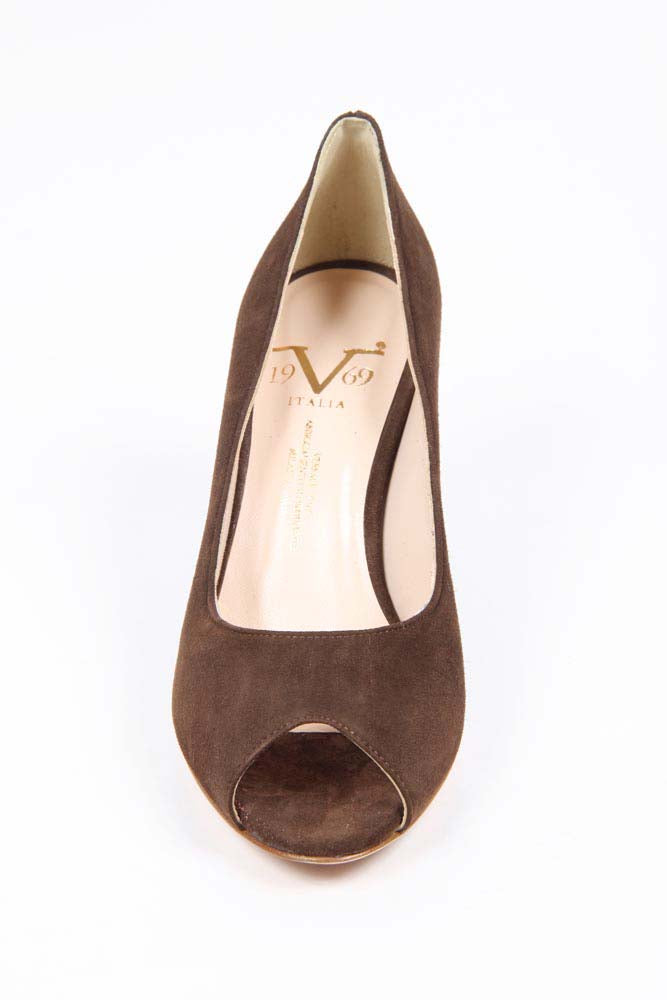 Décolleté Donna V 1969 Italia Punta Aperta 5618 VAL75 PE CAM15ISTR CAMOSCIO ISTRICE