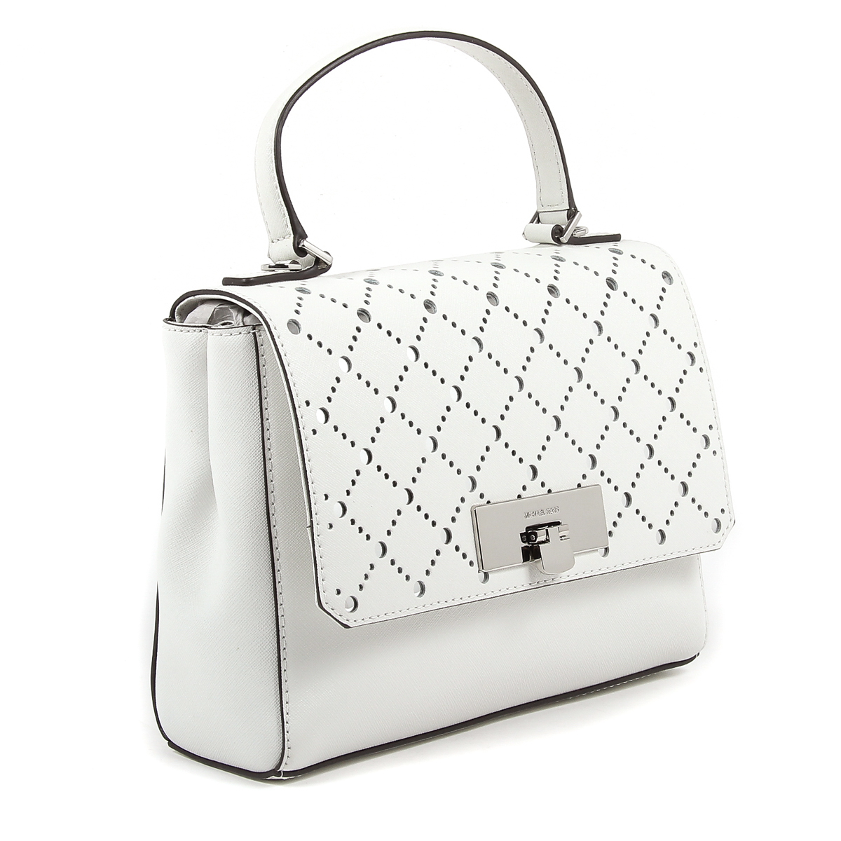 Borsa a mano da donna Michael Kors VIOLET 35S7SV1S2L BIANCO OTTICO