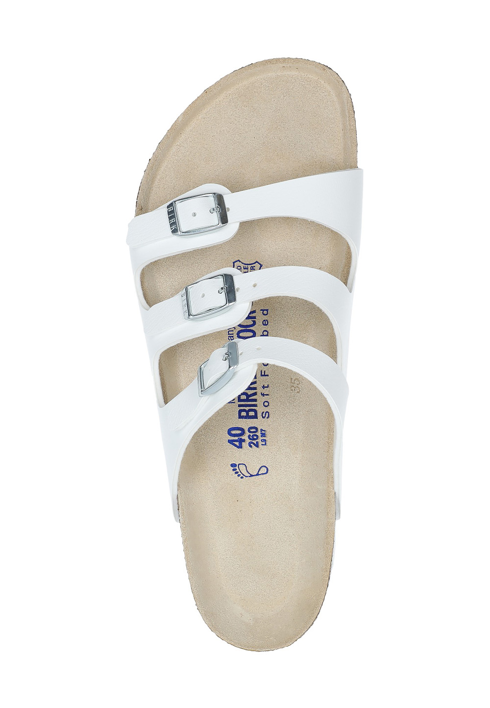 Sandalo Birkenstock da donna bianco Florida