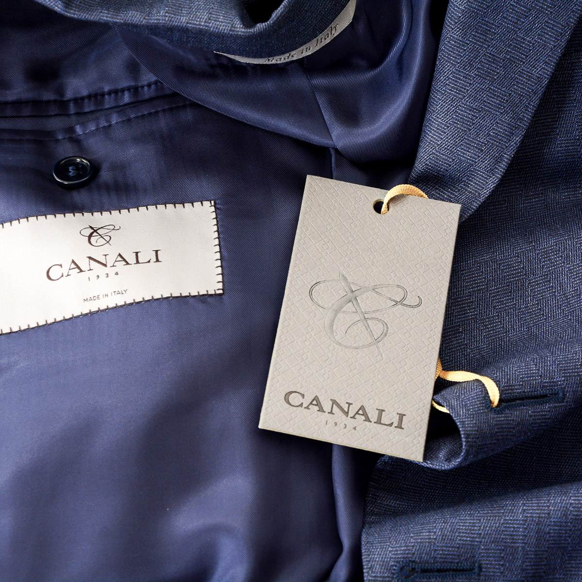Abito da uomo Canali maniche lunghe blu