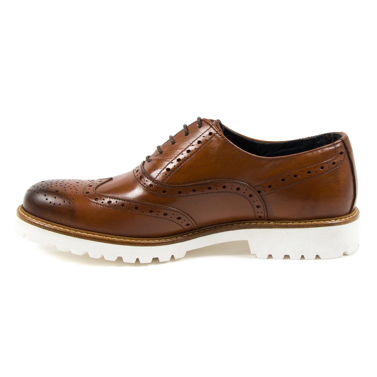 Andrew Charles Scarpe Brogue da uomo marroni LUIS