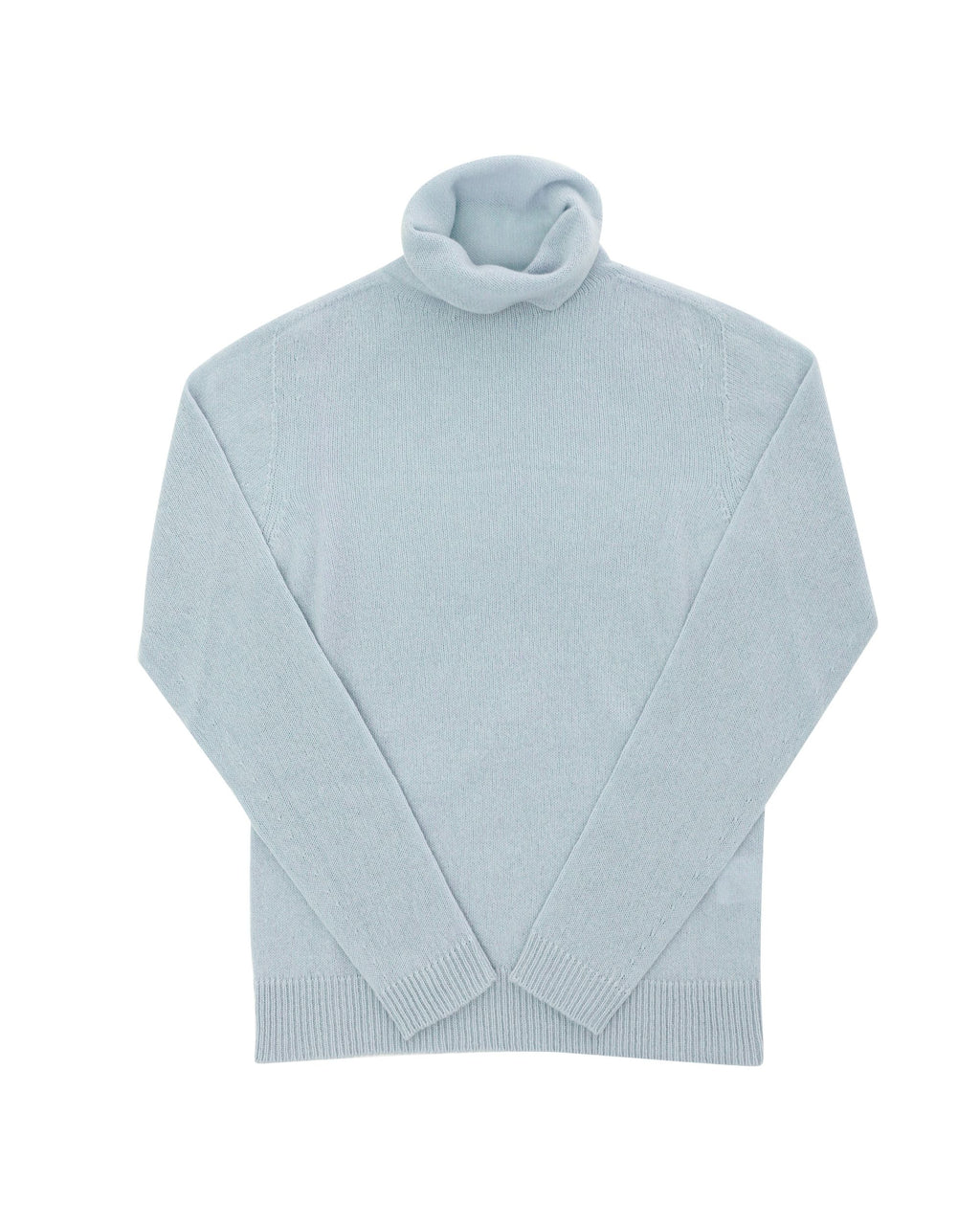 Maglione dolcevita da donna in cashmere Crown of Edinburgh COE 0021 ACQUA