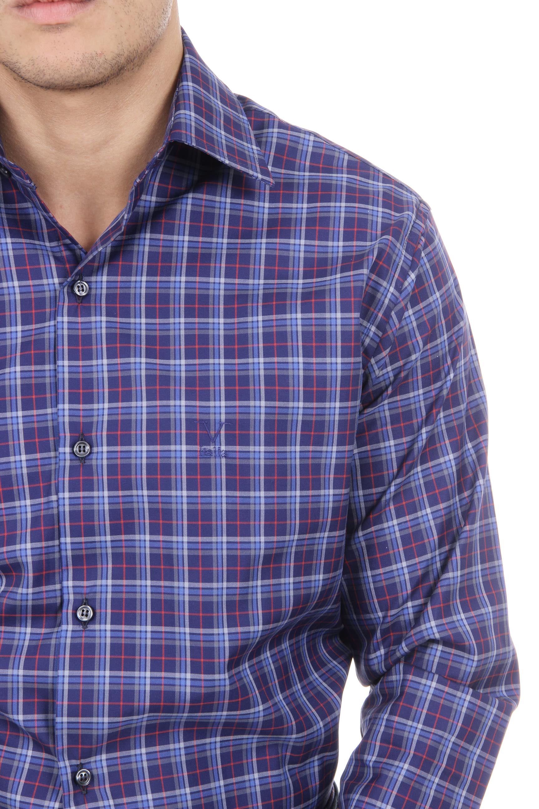 V 1969 Italia Camicia da uomo Modern Classic Fit 377 VAR. 034