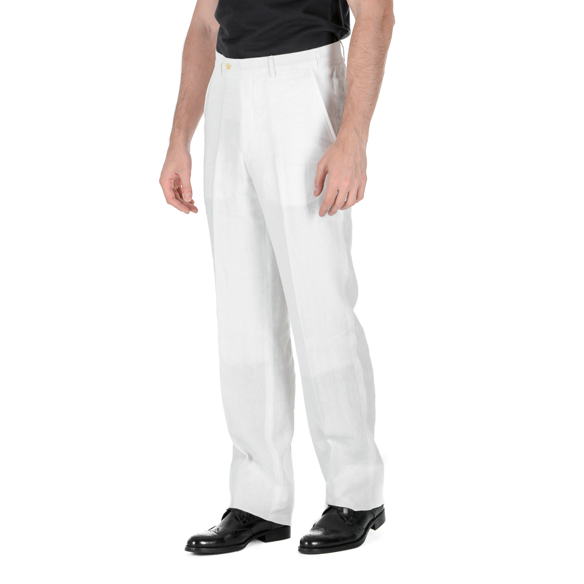 Pantaloni Armani Collezioni Uomo Bianchi