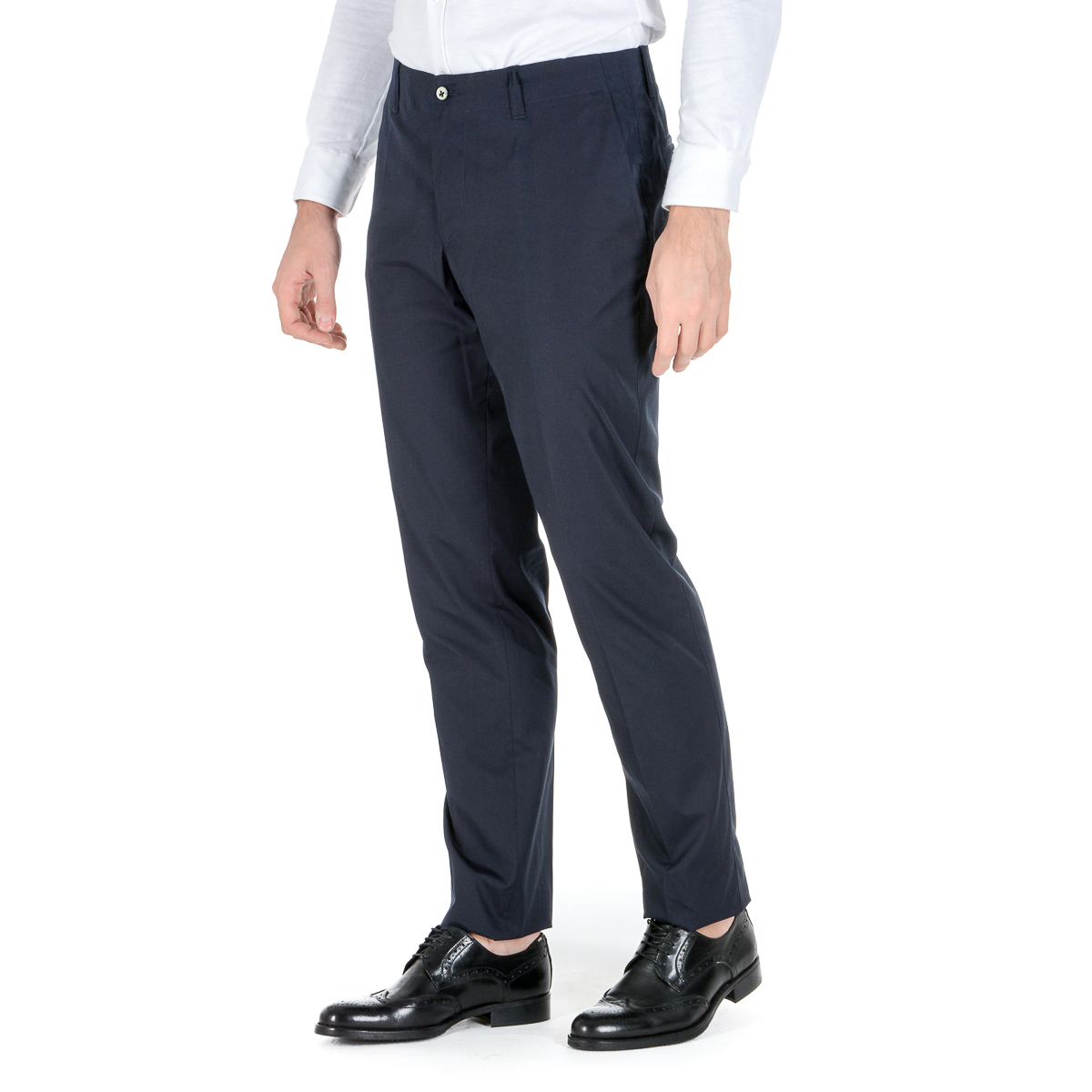Corneliani Pantaloni Uomo Blu Scuro