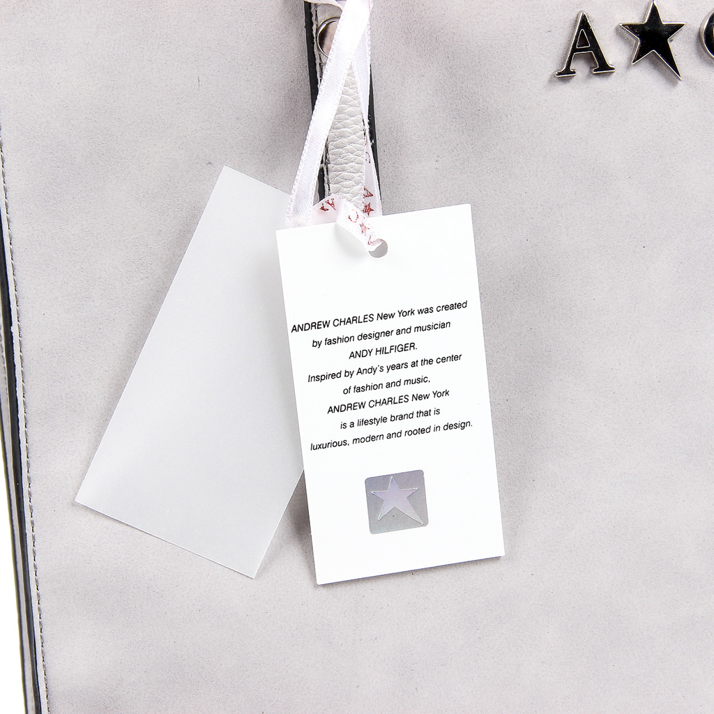Borsa a mano da donna Andrew Charles grigio chiaro SERINA