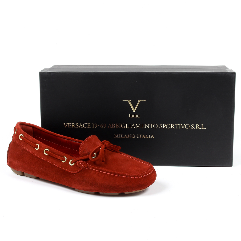 V 1969 Italia Mocassino da donna rosso PISA