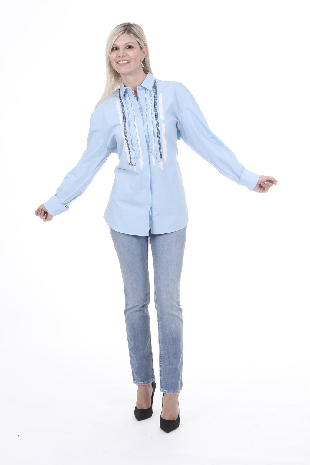 Camicia da donna Bottega Veneta 365119 VZDQ1 4971