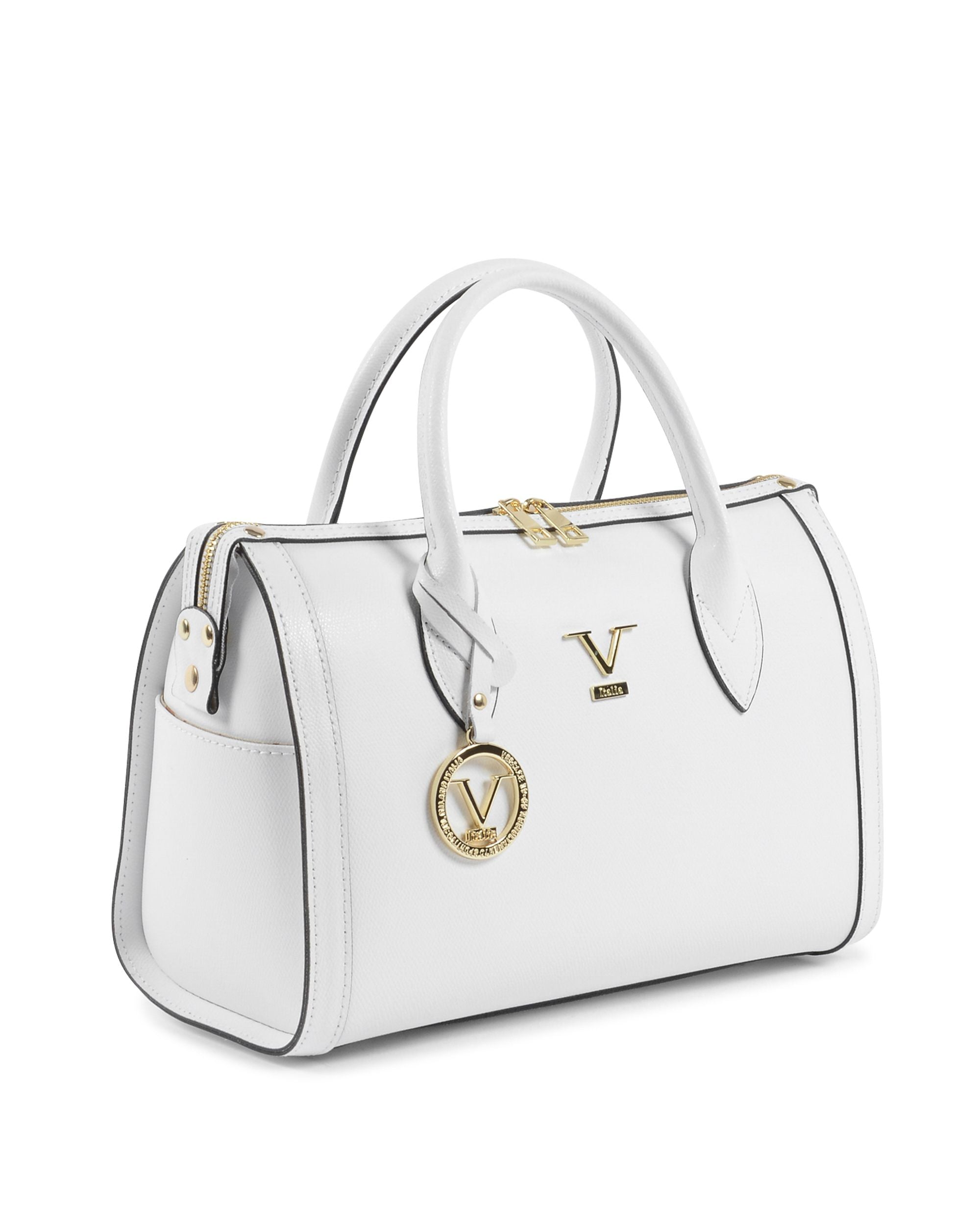 Borsa Donna V Italia Bianca V014-G PALMELLATO BIANCO