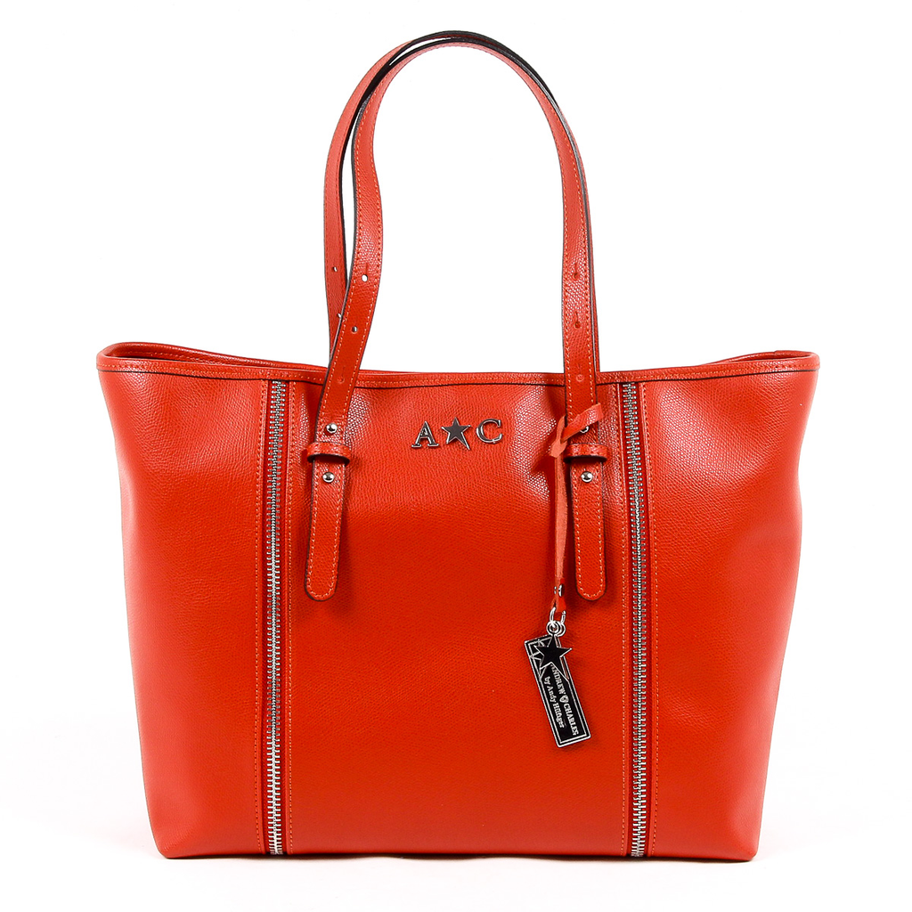 Borsa a mano da donna Andrew Charles rossa ETHEL