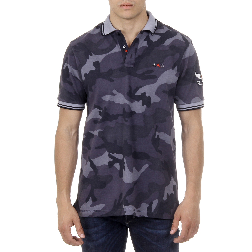 Andrew Charles Polo da uomo a maniche corte multicolore STEVE