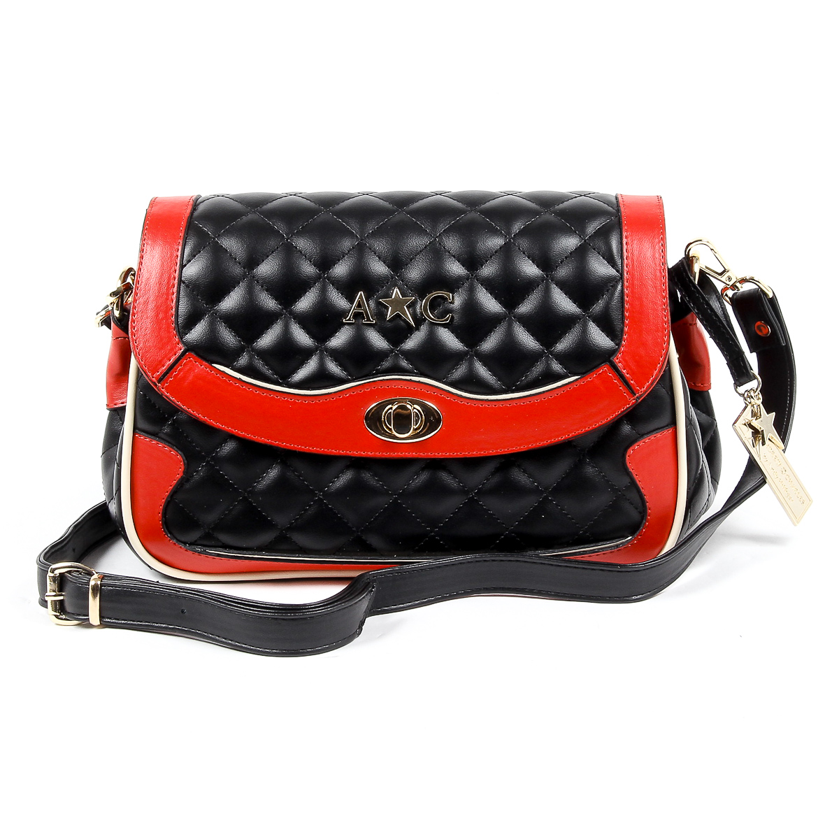 Borsa a mano da donna Andrew Charles nera DOMINIQUE