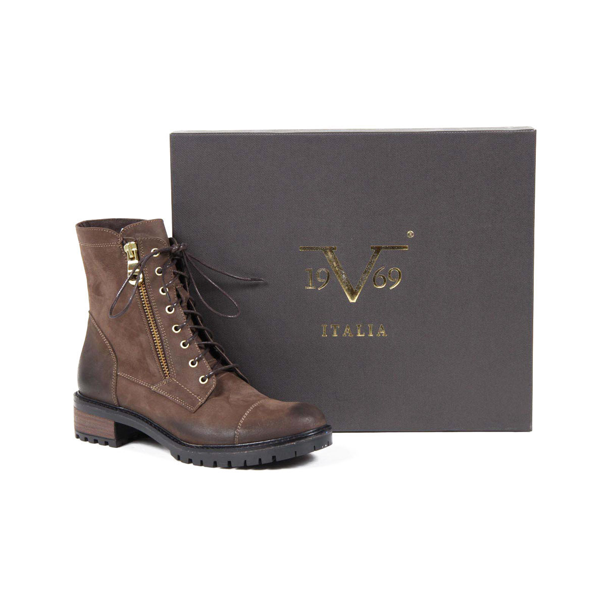 V 1969 Italia Womens Short Boot B1476 MOHAIR T. MORO