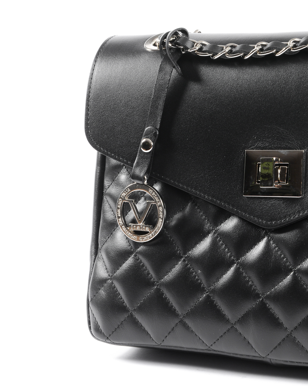 V 1969 Italia Borsa da donna nera BEATRICE