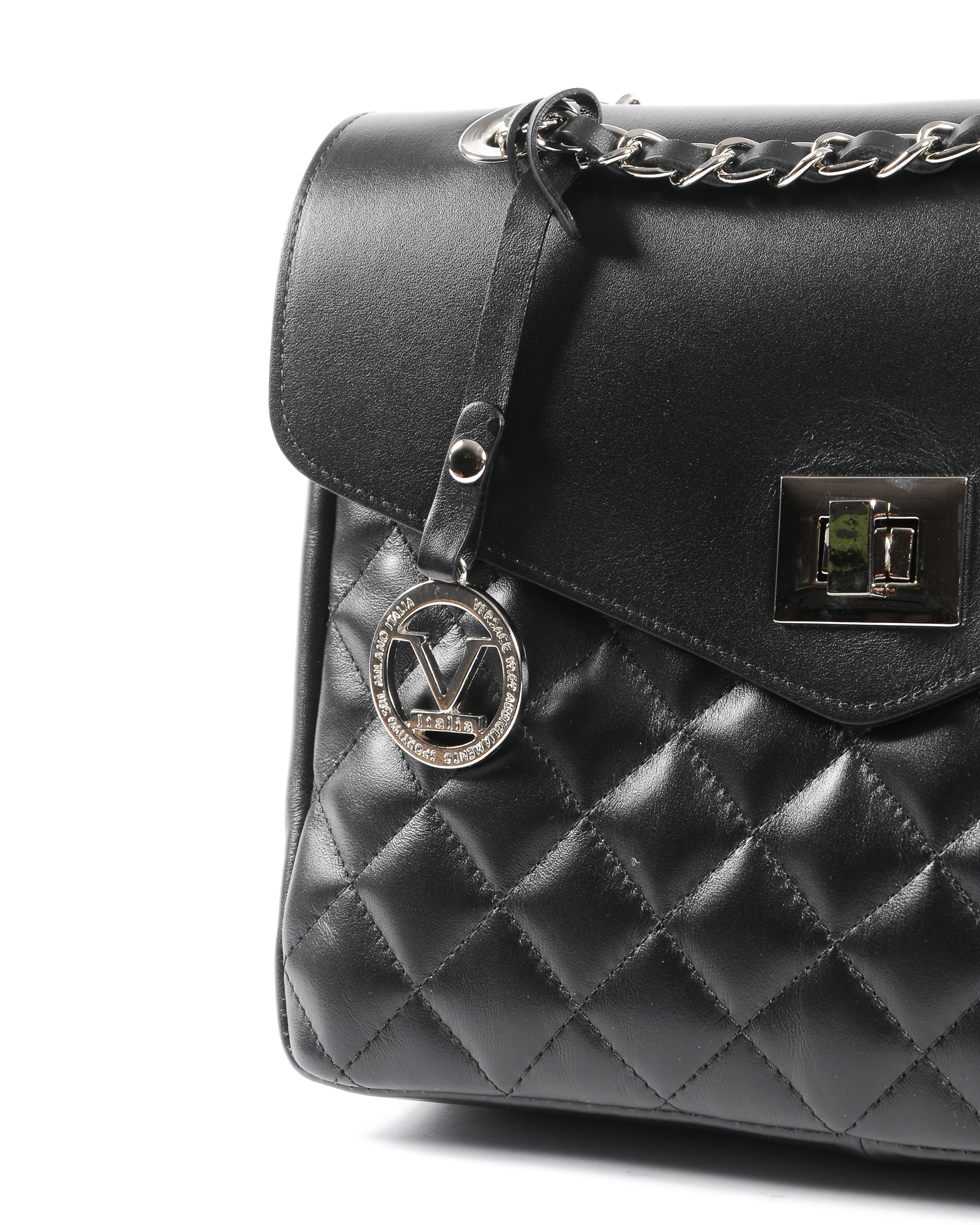 V 1969 Italia Borsa da donna nera BEATRICE