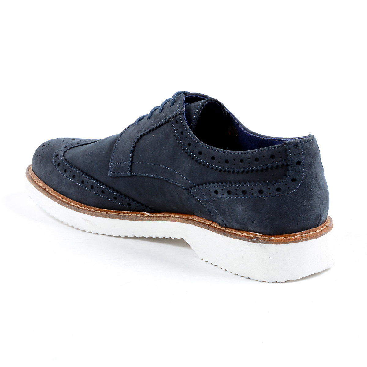 V 1969 Italia Scarpe Oxford Brogue da uomo Blu PEDRO