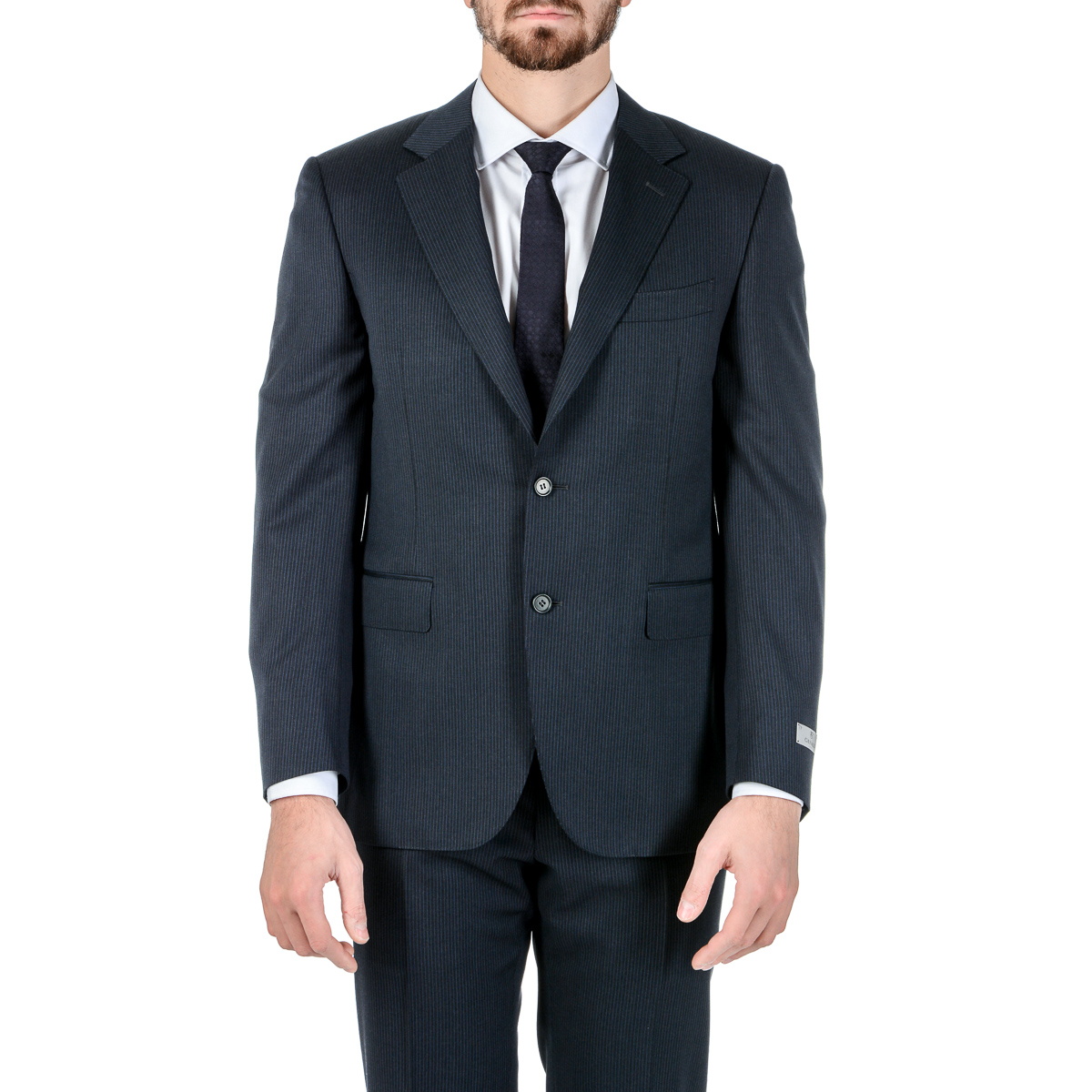 Abito da uomo Canali maniche lunghe grigio scuro