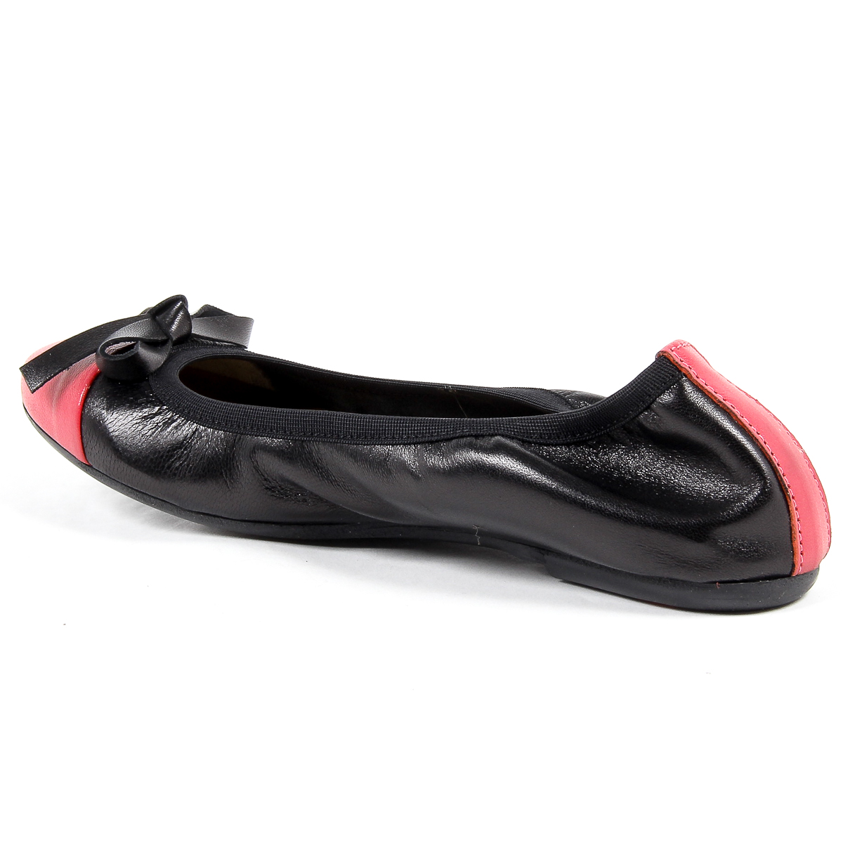 V 1969 Italia Womens Soft Ballerina Black PAMELA