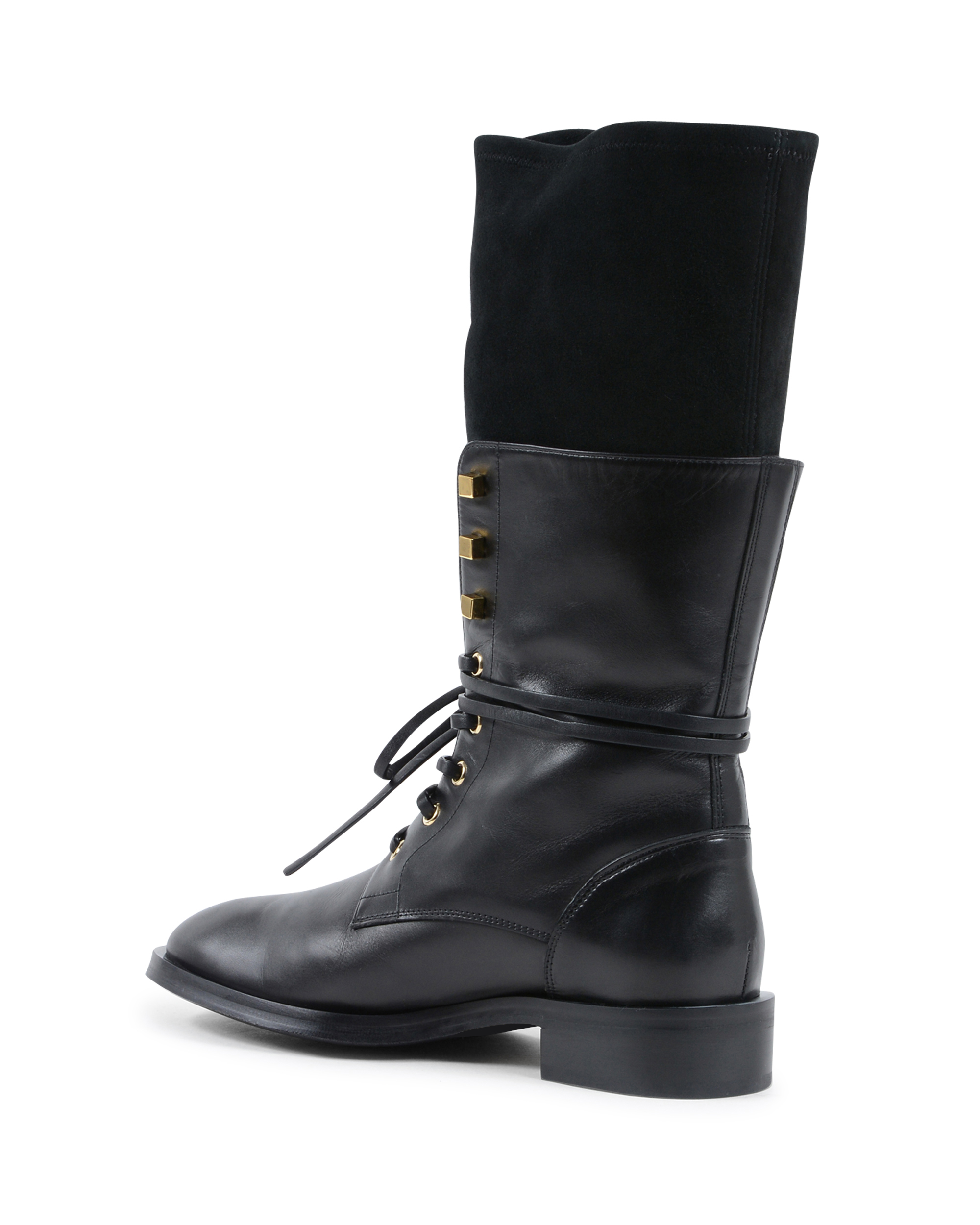 Stivale corto da donna Stuart Weitzman Nero VIOLA