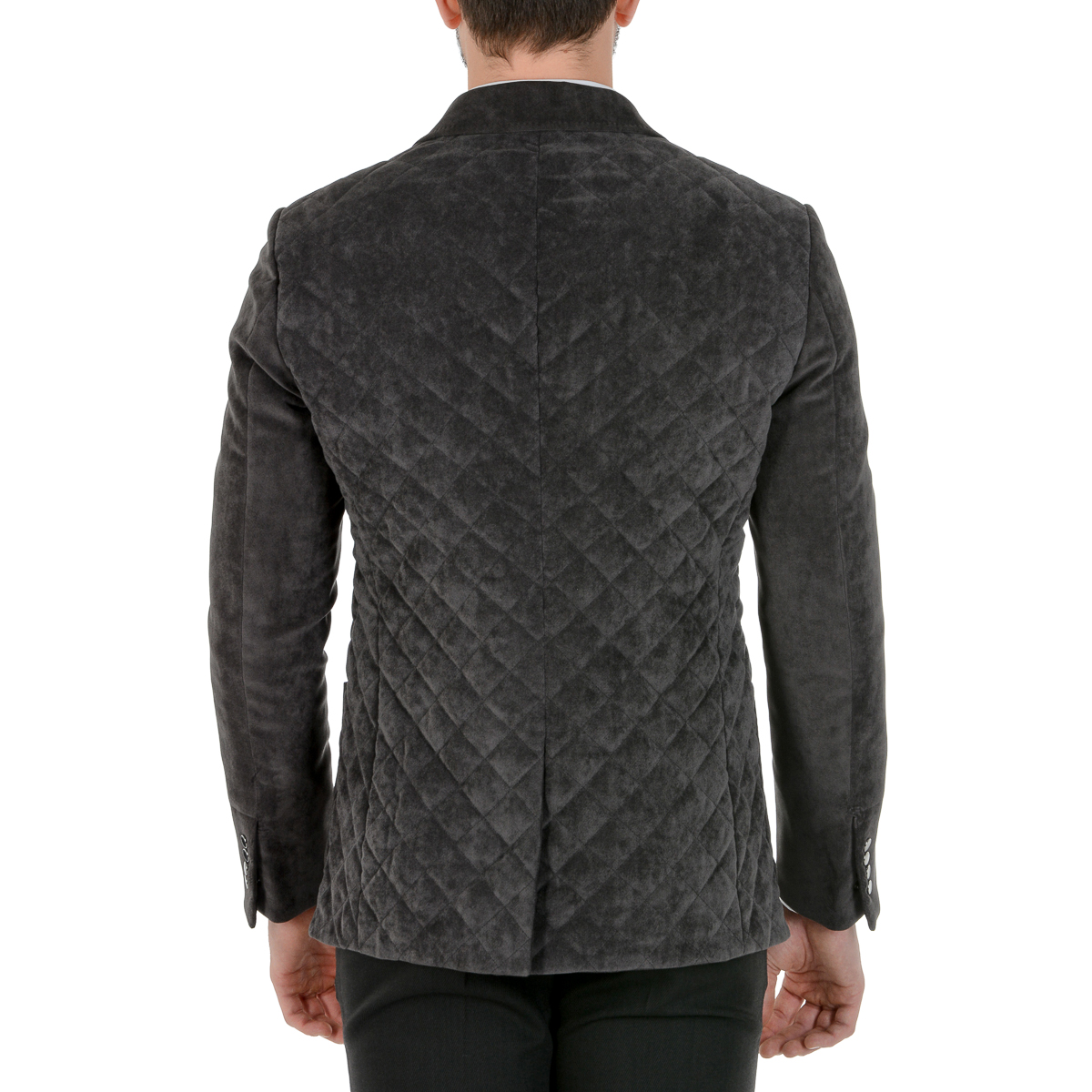 Corneliani Giacca Uomo Maniche Lunghe Grigio Scuro