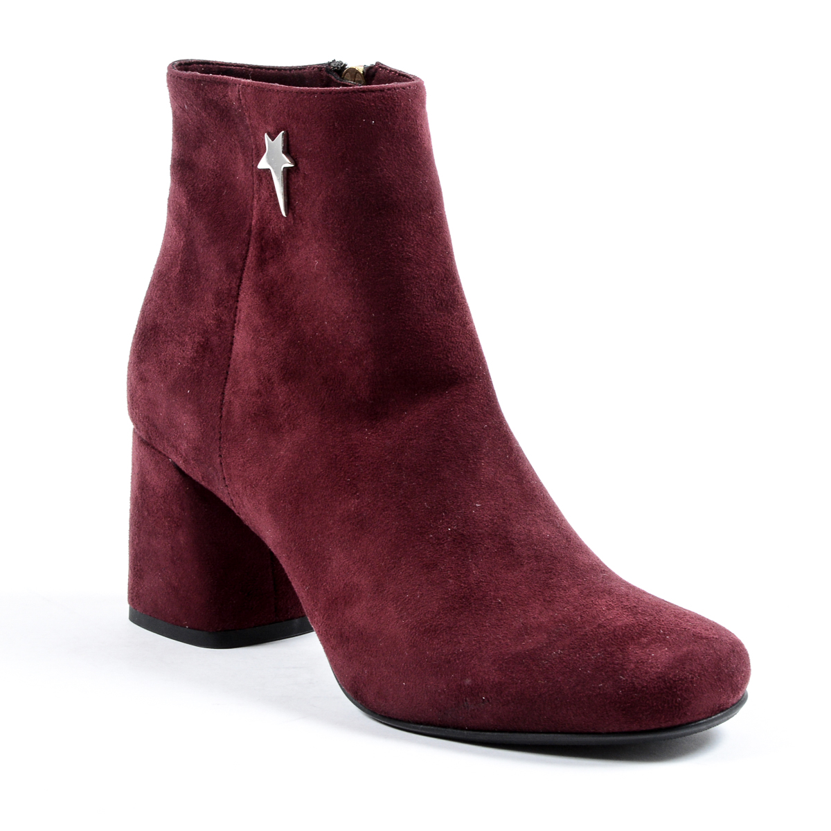 Stivaletti con tacco da donna Andrew Charles Bordeaux DOLLY