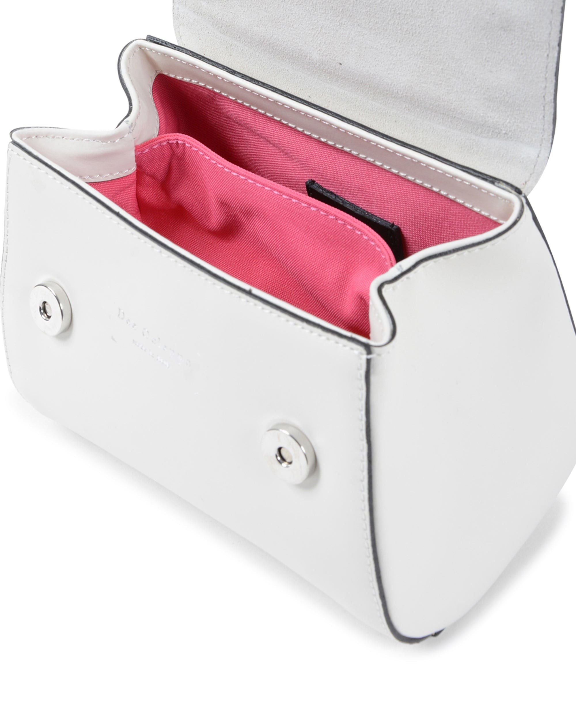 Portofino Cocco Small Crossbody - Bianco Rosa