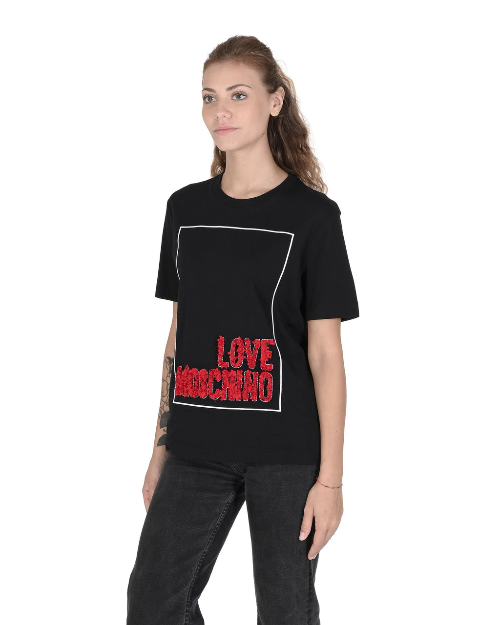 T-shirt da donna Love Moschino W 4 H06 14 M 3517 C74 NERO