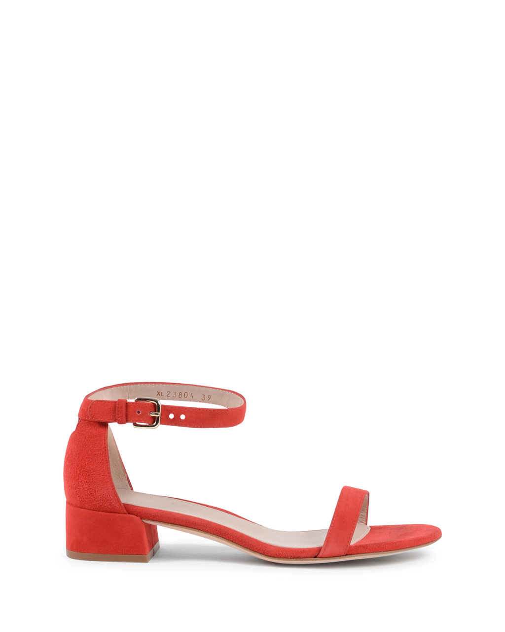 Stuart Weitzman Sandalo da donna con cinturino alla caviglia rosso NUDISTJUNE