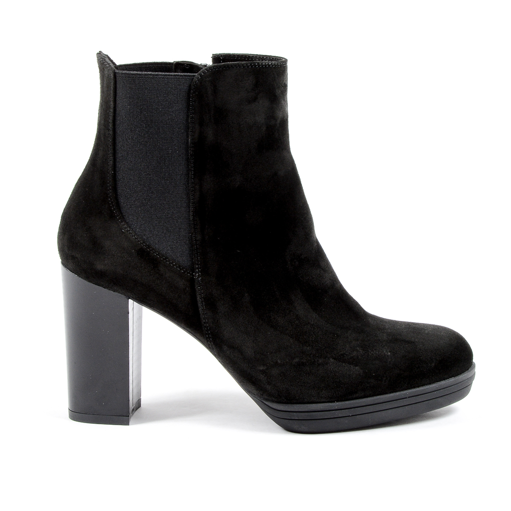 V 1969 Italia Stivaletto con tacco da donna nero MADELYN