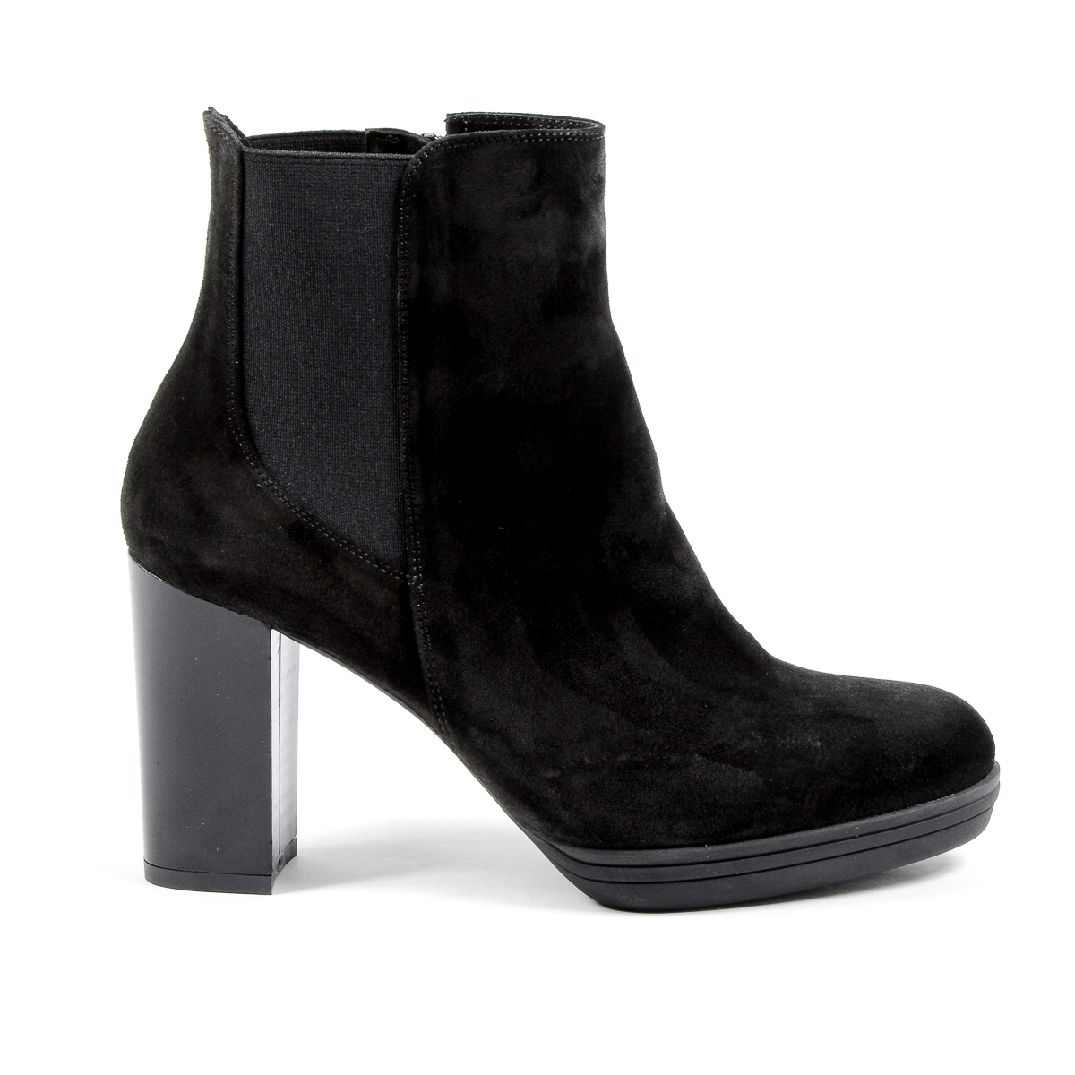 V 1969 Italia Stivaletto con tacco da donna nero MADELYN