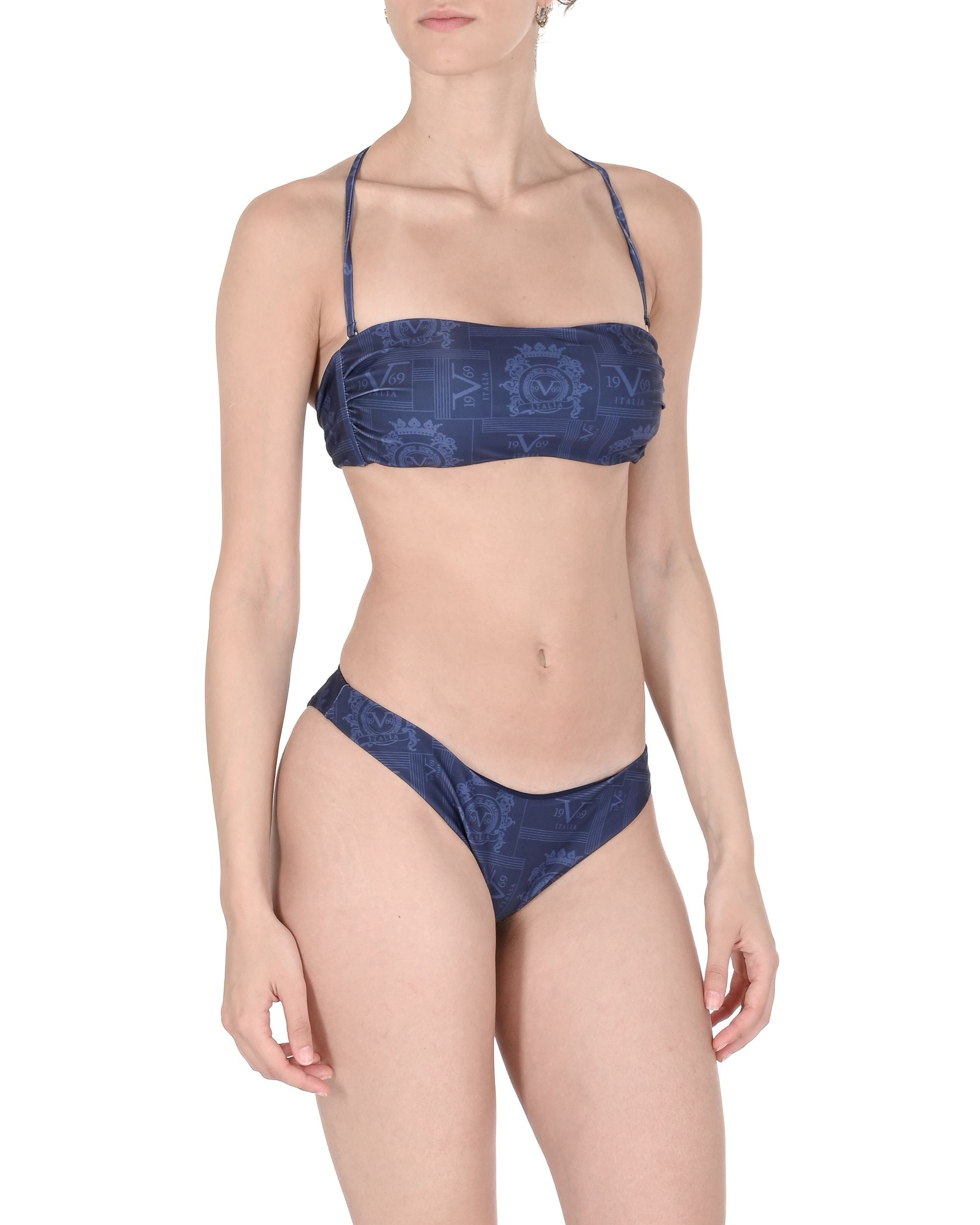 19V69 Italia Top da bagno da donna VSC1WTP11 NAVY