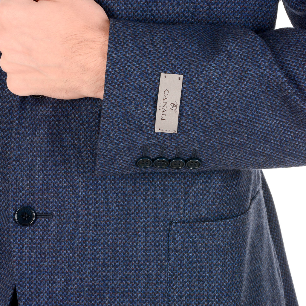Giacca uomo Canali maniche lunghe blu